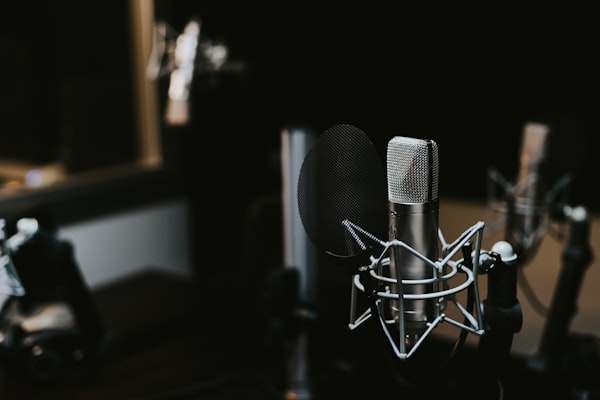 Micro de podcast de studio haut de gamme